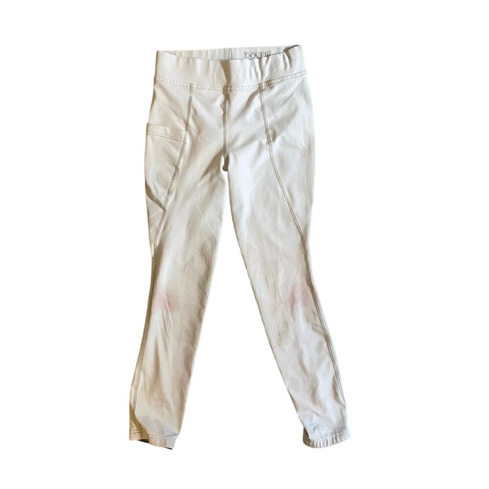 Dover Saddlery Riding Tights Women’s Size M Light Gray Equestrian
